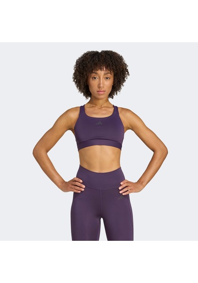 Adidas Tlrdreact Training High Support Kadın Mor Antrenman Bra Jw4874