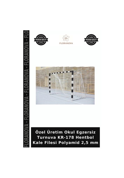 Özel Üretim Okul Egzersiz Turnuva Kr-178 Hentbol Kale Filesi Polyamid 2,5 Mm