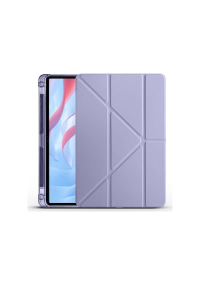 Goocamp Huawei Honor Pad X8 Pro 11.5' Kılıf Tri Folding Kalem Bölmeli Standlı Kılıf Mor