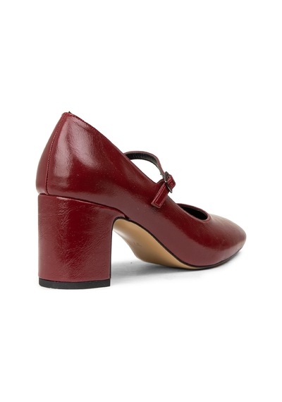 Deery Kadın Vintage Bordo Rugan Mary Jane Ayakkabı - K7100zbrdm01 Bordo