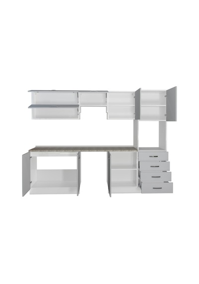 Decoraktiv Elite 280yq Ankastre Boy Dolaplı Mdf Hazır Mutfak Dolabı - Tezgah Dahil - Buz Gri Açık Gri Decoraktiv Elite 280yq Ankastre Boy Dolaplı Mdf Hazır Mutfak Dolabı - Tezgah Dahil - Buz Gri Açık Gri