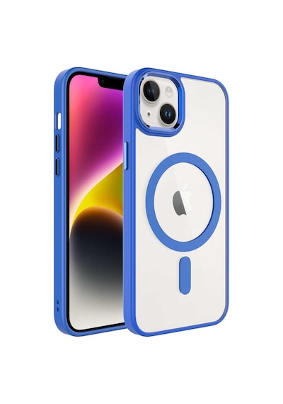 Apple Uyumlu iPhone 14 Plus Kilif Wireless Sarj Özellikli Krom Magsafe Kilif 556935674