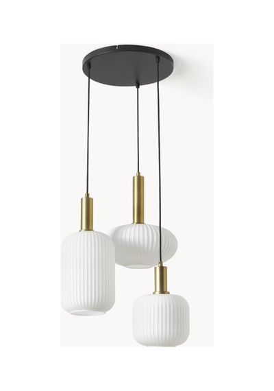 Mylights 3lü Üçlü Sarkıt Opal Beyaz Cam Masaüstü Salon Avize Oturma Odası Avize Mutfak Avize Modern Siyah