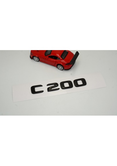 C 200 Bagaj Parlak Siyah ABS 3M 3D Yazı Logo