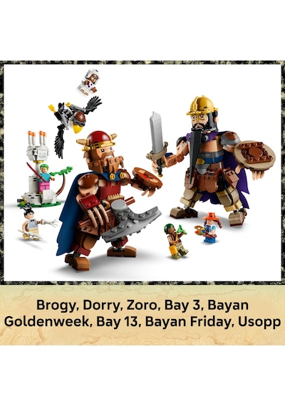 LEGO® ONE PIECE Dorry, Brogy’ye Karşı – Little Garden Devleri 75644 - 9+ için Figür İçeren Yaratıcı Oyuncak Yapım Seti (733 Parça)