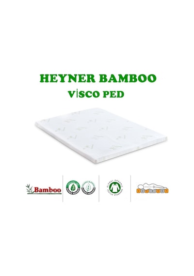 Uzunbebe Heyner 90X190 Bamboo Visco Yatak Pedi 90X190 Ortopedik Visco Ped