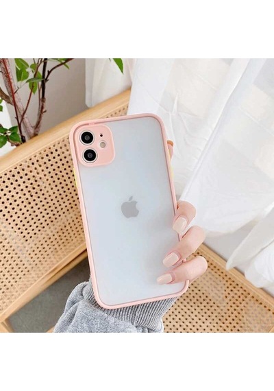 Apple Uyumlu iPhone  11 Kılıf Zore Hux Düğme Ve Kapak Zıt Renk Kılıf