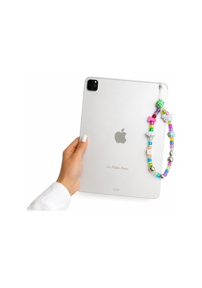 Name Pop T Telefon Askısı, Boncuklu Telefon Charmı Ve Çanta Aksesuarı