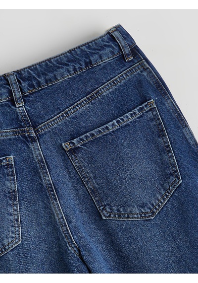 Lcw Studıo İndigo Baggy Fit Kadın Jean Pantolon