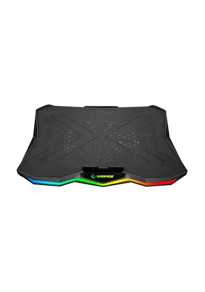 Rampage Ad-rc8 Showy Siyah 180mm Fan 15''-17'' Rgb Işıklı Notebook Soğutucu Stand-121104