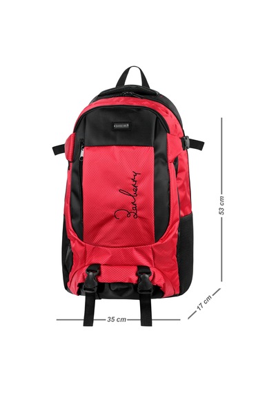 Galb Leather Outdoor Su Gecirmez Ortopedik Cift Suluklu Sirt Cantasi Yuruyus Seyahat Dagci Kamp Trekking Sırt-416 Kirmizi