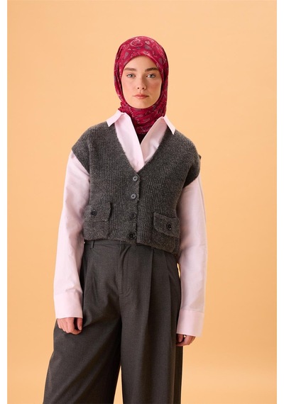 Silk Home İnce Pamuk Soft Eşarp Fuşya-çilek Kırmızısı Desenli Tok Duruşlu 90x90 Çok Renkli