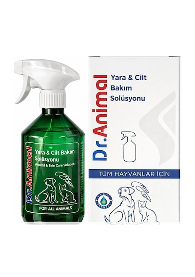 Dr. Animal 500 Ml Kedi & Köpek İçin Yakmayan Yara, Deri, Göz, Kulak & Ağız Bakım Spreyi