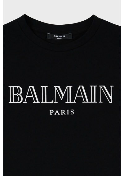 Balmain Çocuk T Shirt 6m8721 Mx030 930 Siyah