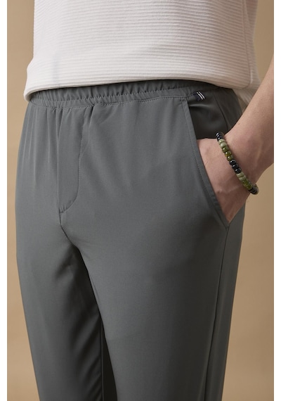 Braccas Erkek Arka Cepleri Fermuarlı Yeşil Jogger Pantolon Yeşil