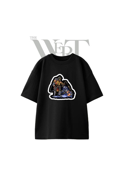 Thewert Scorpion Subzero Tasarım Baskılı Ünisex Siyah Oversize T-shirt