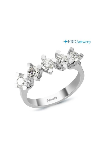 1.00 Karat F Renk Pırlanta Beştaş Yüzük (452520781)