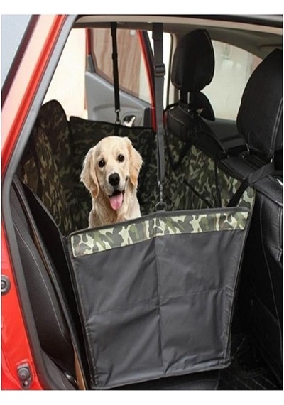 2 Adet Araç Içi Arka Koltuk Sıvı Geçirmez Kedi Köpek Örtüsü (kamuflaj Desenli) Bunabayılacaksınız