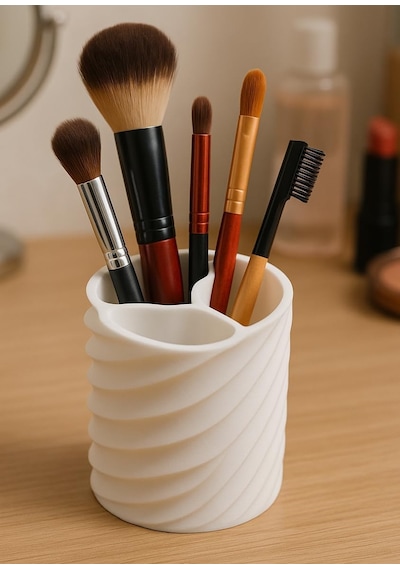 Üç Bölmeli Masa Üstü Organizer Makyaj Organizeri Makyaj Kutusu Yüksek Kalite 3d Baskı Çevre Dostu Pla Hammadde Beyaz Beyaz - Çok Renkli Üç Bölmeli Masa Üstü Organizer Makyaj Organizeri Makyaj Kutusu Yüksek Kalite 3d Baskı Çevre Dostu Pla Hammadde Beyaz Beyaz - Çok Renkli