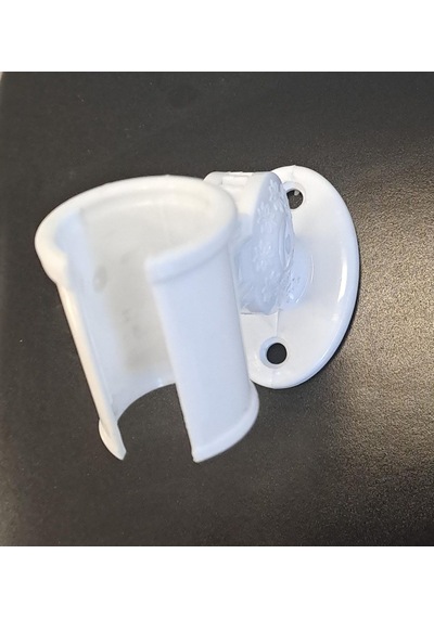 Duş Mafsalı - Plastik Ayarlı Çıt Çıtlı Beyaz
