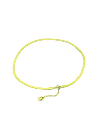 Laria Jewelry İtalyan Balık Sırtı Zincir Kolye 14 Ayar Altın Kaplama Altın