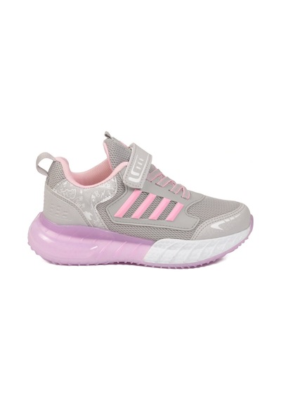 Buz Pembe Cırtlı Fileli Hafif Kız Çocuk Spor Ayakkabı 748 F Buz-pembe