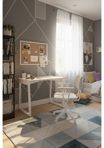 Vilinze Biga Çalışma Ofis Masası Ve Deniz Çalışma Ofis Sandalyesi Set - 60x90 Cm Teddy Kırçıllı Gri Vilinze Biga Çalışma Ofis Masası Ve Deniz Çalışma Ofis Sandalyesi Set - 60x90 Cm Teddy Kırçıllı Gri