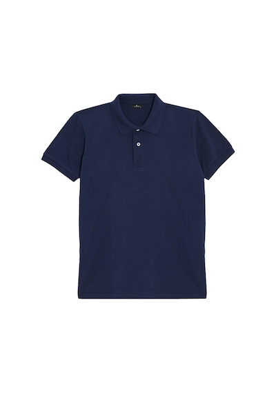 Tudors Erkek 5'li Paket Siyah-gri-lacivert-mavi-bordo Slim Fit Dar Kesim Pamuklu Düz Pike Polo Yaka Tişört-50787 Çok Renkli
