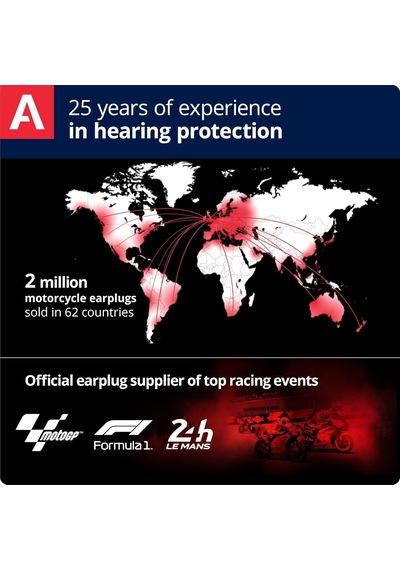 Alpine Motosafe Race Motosiklet Kulak Tıkacı, 20 Db Koruma