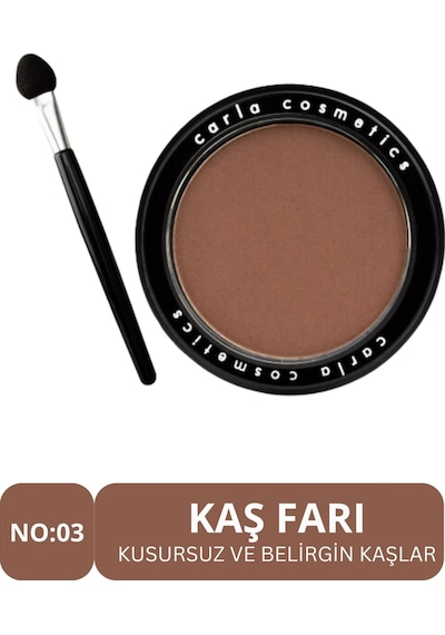 Carla Eyebrow Shadow No: 03 Kaş Farı Açık Kahve 4.5 G