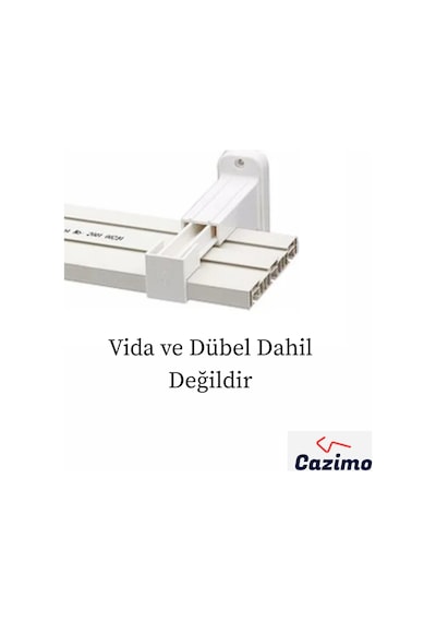 10 Adet Perde Rayı Korniş L Ayak Duvara Montaj Askı Aparatı Plastik Beyaz