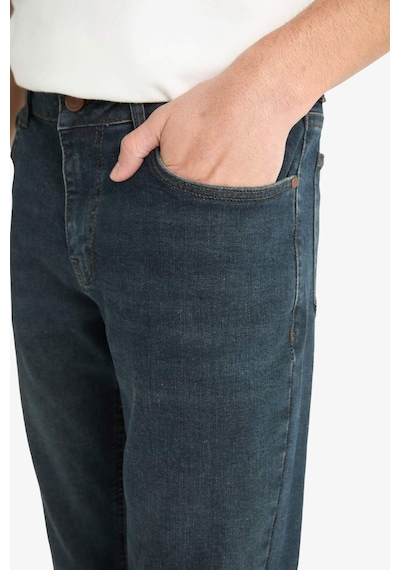 Defacto Pedro Slim Fit Dar Kalıp Normal Bel Dar Paça Jean Pantolon G1266ax25aunm83 İndigo