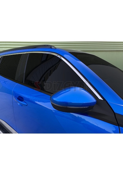 S-Dizayn Peugeot 2008 2 Krom Cam Üst Çıtası 6 Prç 2020 Üzeri