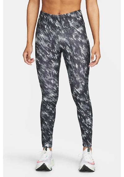 Nike Fast Dri Fit Running Leggins 3 Cepli Toparlayıcı Siyah Tayt Siyah