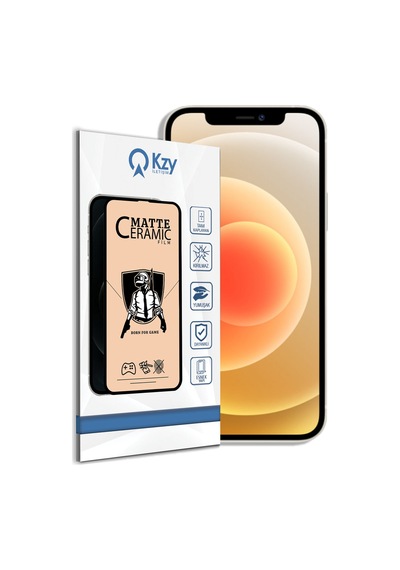 Apple Uyumlu   iPhone 12 ile Tam Kaplayan Esnek Nano Mat Seramik Ekran Koruyucu