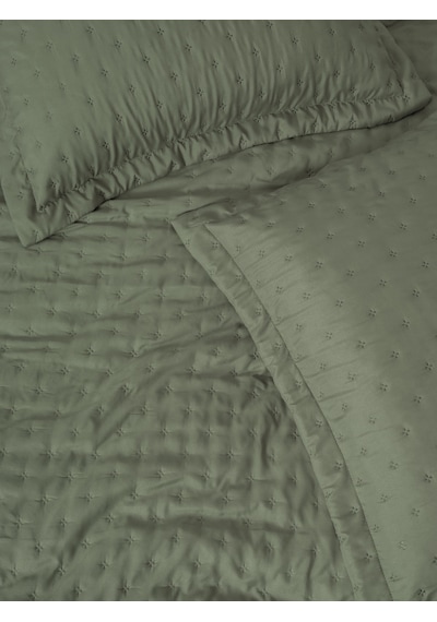Cotton Box Serra Çift Kişilik Yatak Örtüsü Niva Adaçayı Adaçayı