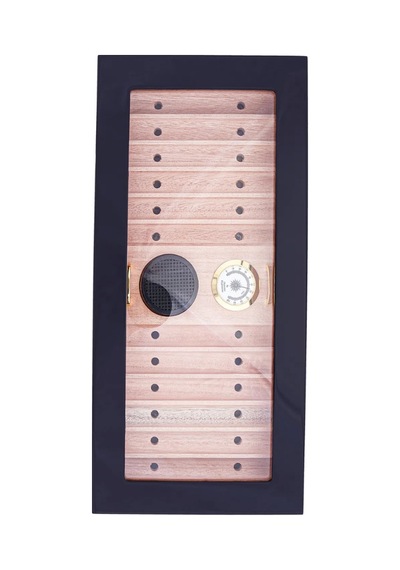 Premiumquality Tocoa Siyah Sedir Humidor Puro Kutusu - Tr8788