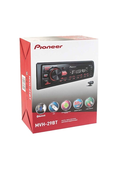 Pioneer Mvh-29bt 50x4 Bluetooth/usb/aux Sencan Sound