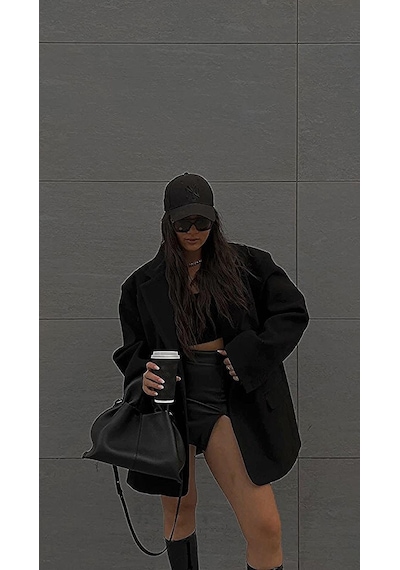 Unisex Siyah Renk Siyah Logo Beyzbol Ny New York Şapka - Unisex Siyah