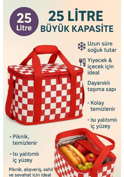 Lexroo 25l Taşınabilir Icebox Soğutucu Buzluk Çok Renkli