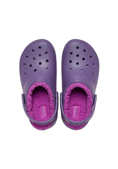 Crocs Classic Lined Clog T Çocuk Terlik - Gece Moru Mor
