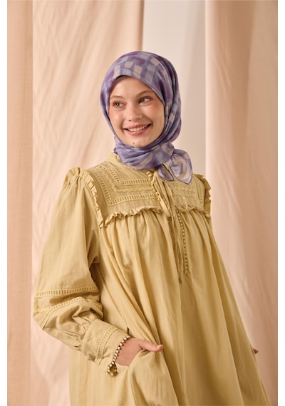 Silk Home Soft Eşarp 73096-29 Lila, Krem, Mor, Eflatun
