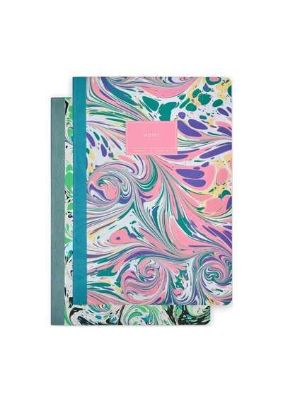 Episode 2'li Terzi Dikiş Set Ebru B5 48 Yp. Defter - Ebru Design No 57 & 02 Çok Renkli