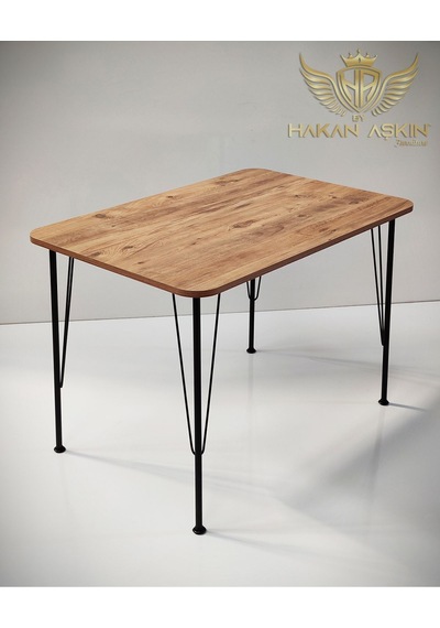 By Hakan Aşkın Metal Ayaklı 70x110 Cm Eclipse 2024 Mutfak - Balkon - Çalışma Masası Eclipse Atlantik Çam