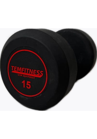 Temfitness Kauçuk Kaplı Olimpik Dambıl 15 KG