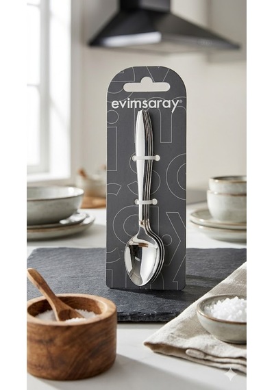 Evimsaray Sivri Model 6lı Çay Kaşığı Gümüş