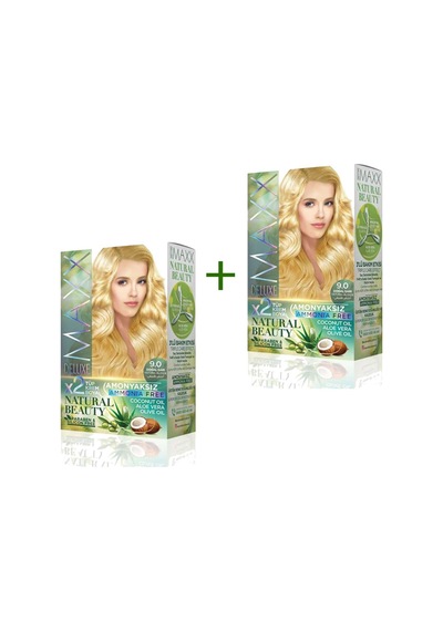 2 Paket Natural Beauty Amonyaksız Saç Boyası 9.0 Doğal Sarı