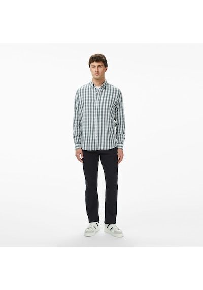 Nautica Erkek Yeşil Kareli Classic Fit Gömlek Desenli W57417t Yeşil