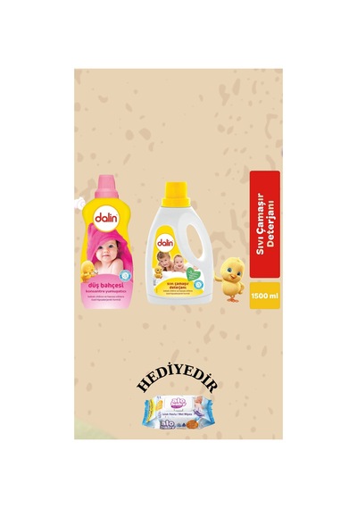 Konsantre Yumuşatıcı Düş Bahçesi 1200 Ml Sıvı Çamaşır Deterjanı 1500 Ml