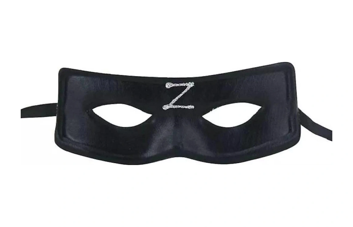 Zorro Maskesi Arkadan Lastikli Z Baskılı Çocuk